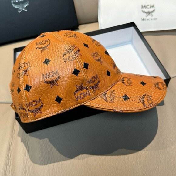 MCM Brown Signature Hat - Picture 5 of 7